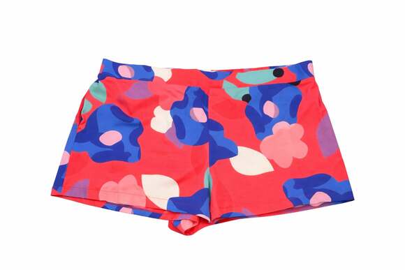 Peppermayo Sweet Relief Oversized Linen Short set in Floral Fantasy Red, 5X - Picture 3 of 4